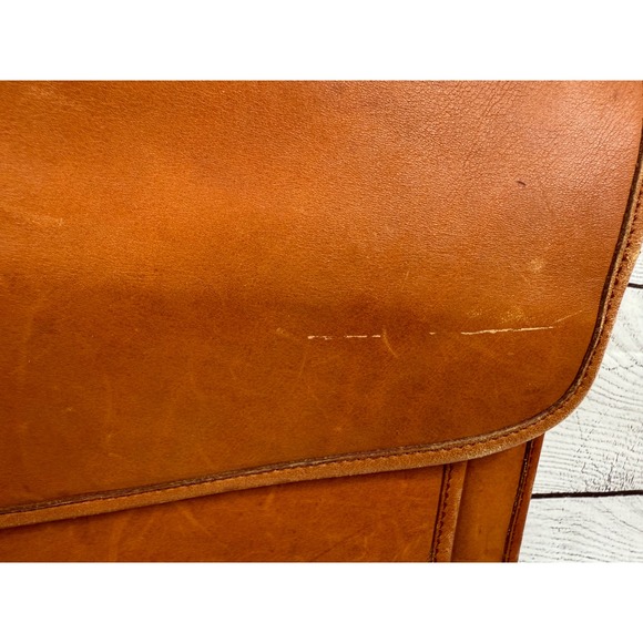 Coach Legacy Briefcase Satchel Leather Brown Classic Flap Buckle 308 17 - Picture 6 of 14